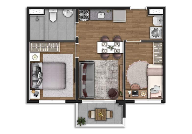 Planta opção 3