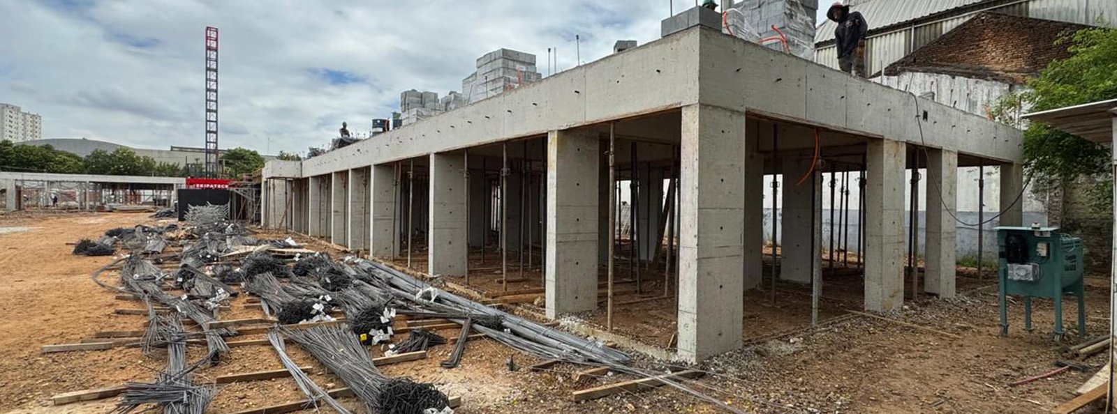 Estrutura da Torre A, referente ao primeiro andar (transição)